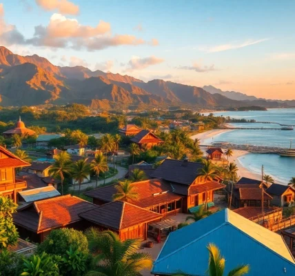 Lombok’s stunning beaches and rugged mountains showcase natural beauty and outdoor adventure opportunities.