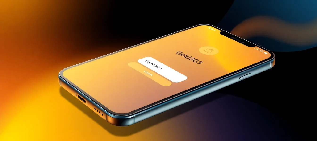 Gold365 ID login screen on mobile device, showcasing secure access and vibrant interface for online betting users.
