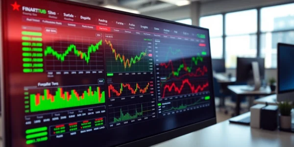 Latest Stock Market News showing real-time data and financial news headlines for informed