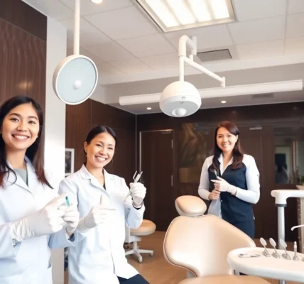 Ventura Bright Dental team providing friendly dental care in a clean, welcoming clinic environment