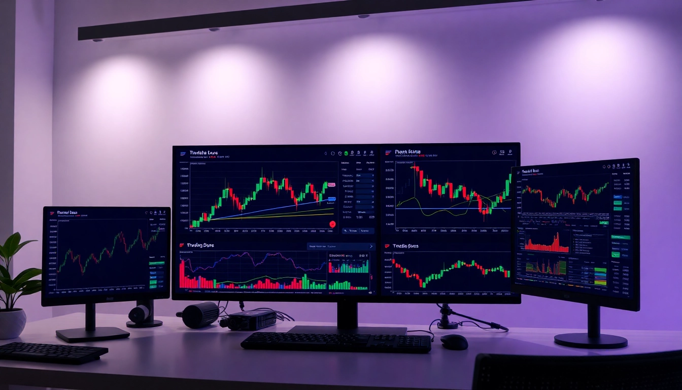 Trading view chart displaying live market analysis with traders analyzing data on the screen